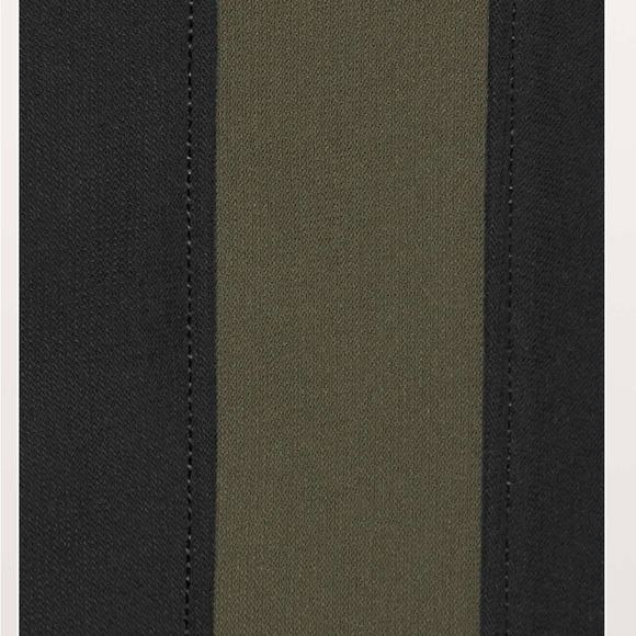 Lululemon Black and Olive On The Fly Woven Track Pants - Picture 3 of 8